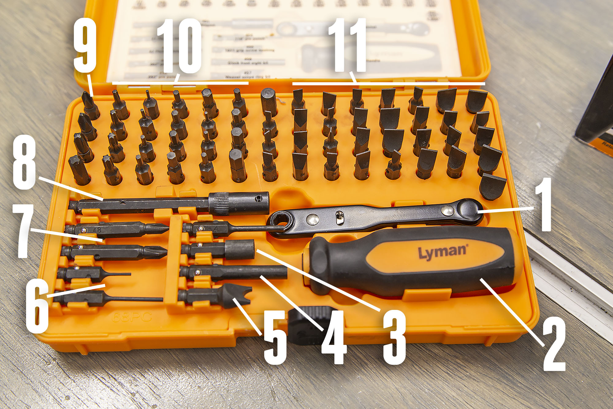 68 Lyman® Master Gunsmith Tool Kit Pieces In Deluxe Storage Case 