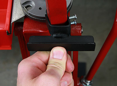Installation step 2: Firmly press bracket into place
