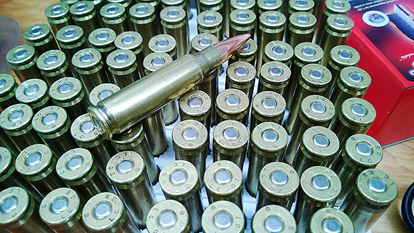 308 Winchester ammunition loaded on a Hornady Lock-N-Load AP 5-station progressive reloading press: FAST!