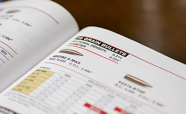 A load data manual is a great source of reloading data - Hornady Handbook of Reloading shown - Image copyright 2013 Ultimate Reloader