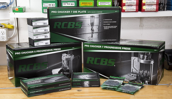 RCBS Pro-Chucker 5 and Pro-Chucker 7 presses and gear