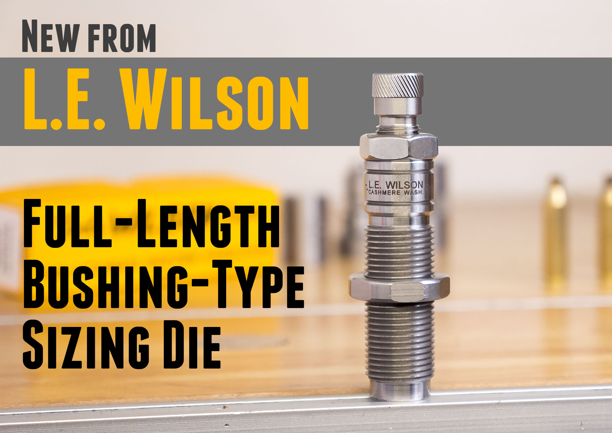 Details about   LE Wilson Neck Sizing & Full Length Sizing Die Bushing .242in B-242 