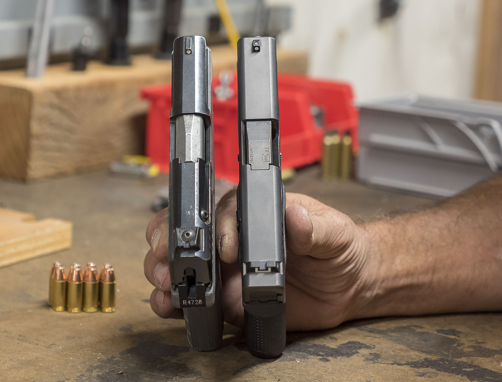 9mm Pocket Pistol Shootout KelTec PF9 Versus Glock 43 Ultimate