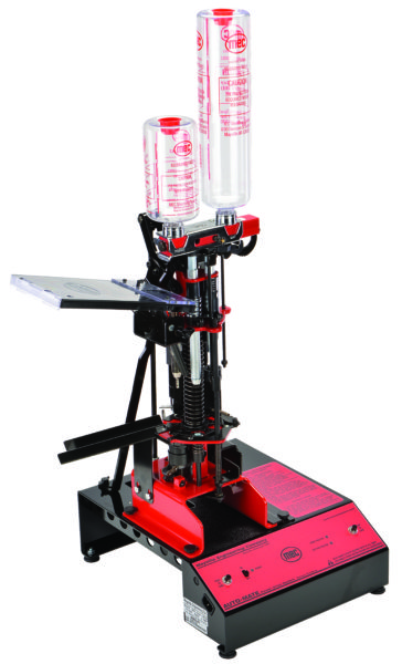 The MEC 9000E full progressive shotshell reloader takes things to the next level with electric automation (no handle to pull)