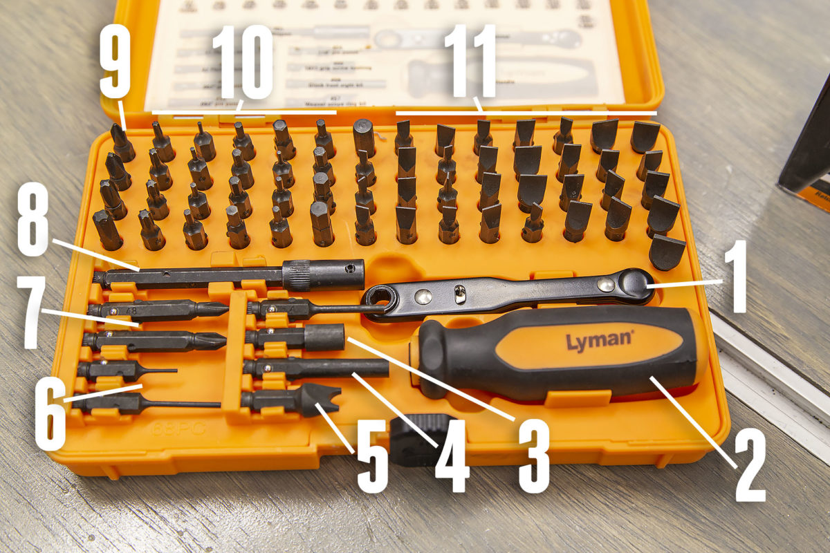 Quick Look Lyman 68pc Master Gunsmith Took Kit Ultimate Reloader