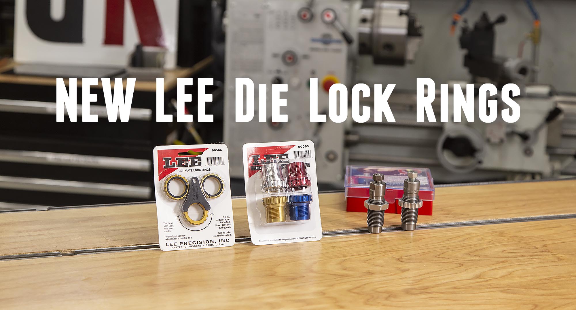 Pack Of 3 Aluminium Lee Precision Self Lock Rings For Reloading Dies 90534 #78 