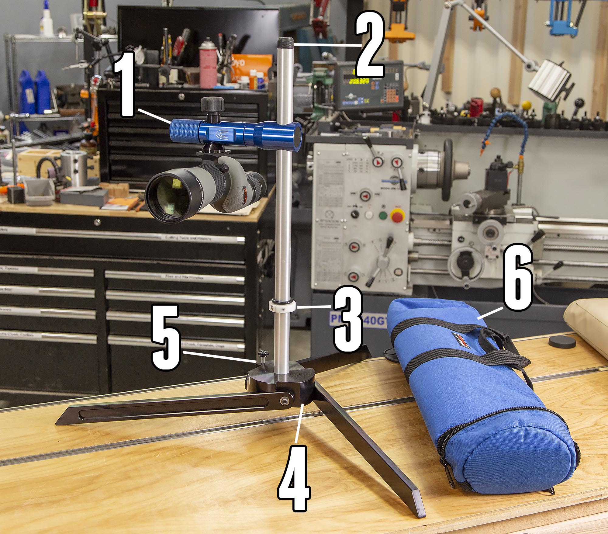 Creedmoor Polecat V2 Solid Spotting Scope Stand (Made in USA
