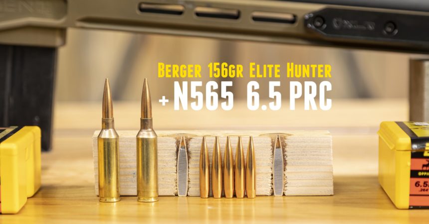 ULTIMATE 6.5 PRC Hunting Load: Berger 156 Elite Hunter + N565 ...