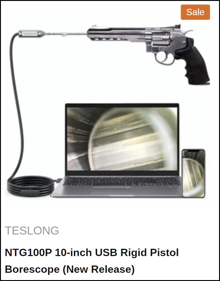 TESLONG USB Borescopes for Rifle and Pistol Ultimate Reloader