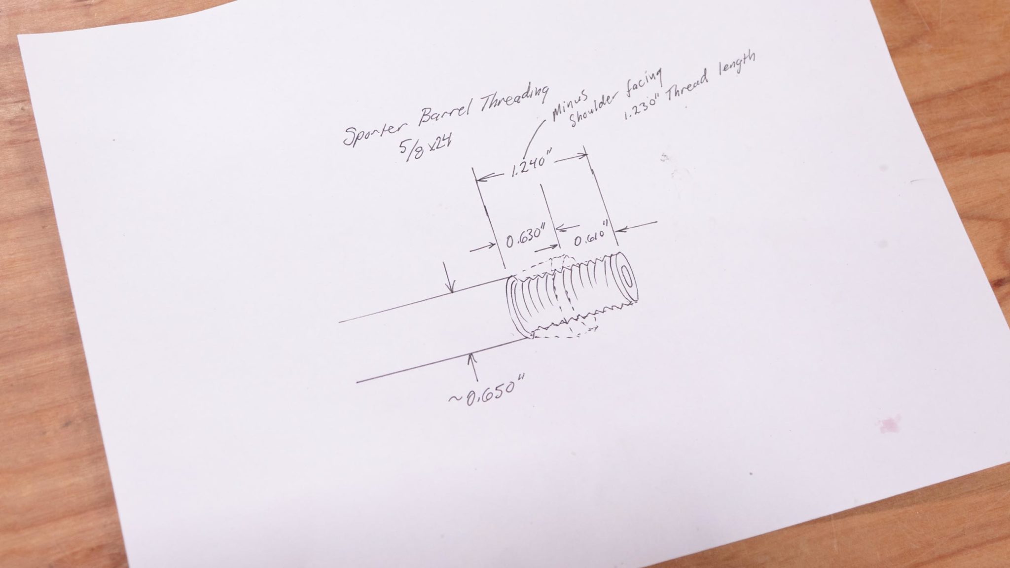 Threading a THIN Sporter Barrel for a Suppressor (3006 Example