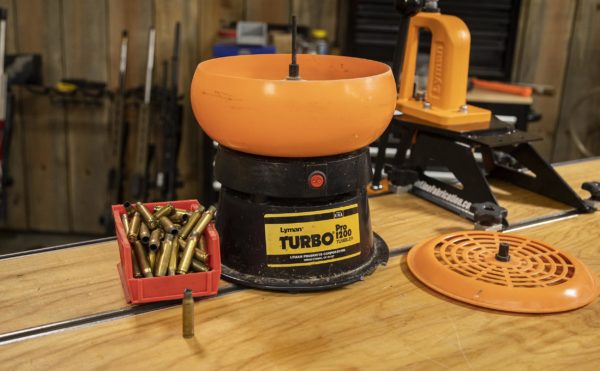 DIY Brass tumbler for tumbling clean brass cartridge cases before