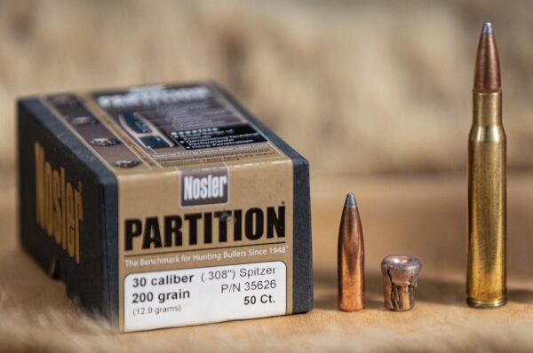 Nosler Partition .308 200gr Bullet Expanded Bullet and 30 06 Loaded Round 2500 Less is More? Using a SMALLER Cartridge for Grizzly, Why? (30-06 vs 375 H&H) – Ultimate Reloader